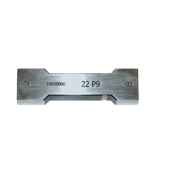 Calibre de rainure darbre limite JS9 DIN 7162 / 7163 2mm